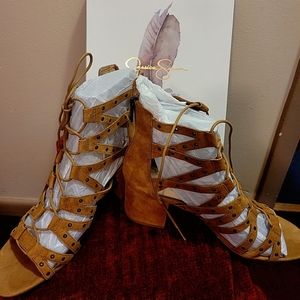Gladiator style booties